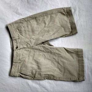Arizona Jeans Khaki Knee-Length Shorts